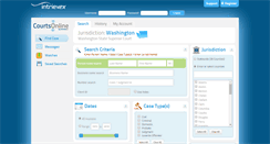 Desktop Screenshot of courtsonline.intrievex.com